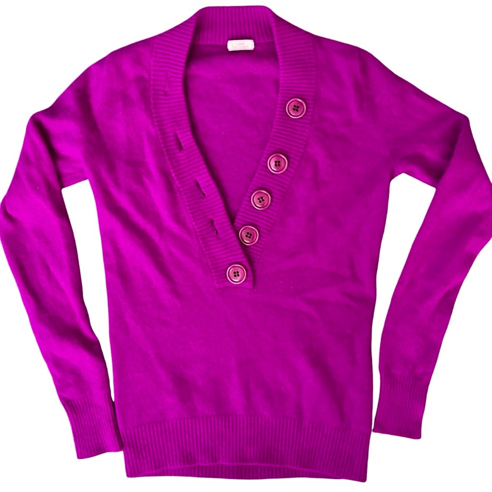 J. Crew Fuchsia Cashmere Sweater